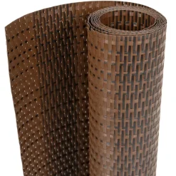 vidaXL Balkonscherm 300x80 cm poly rattan bruin en zwart