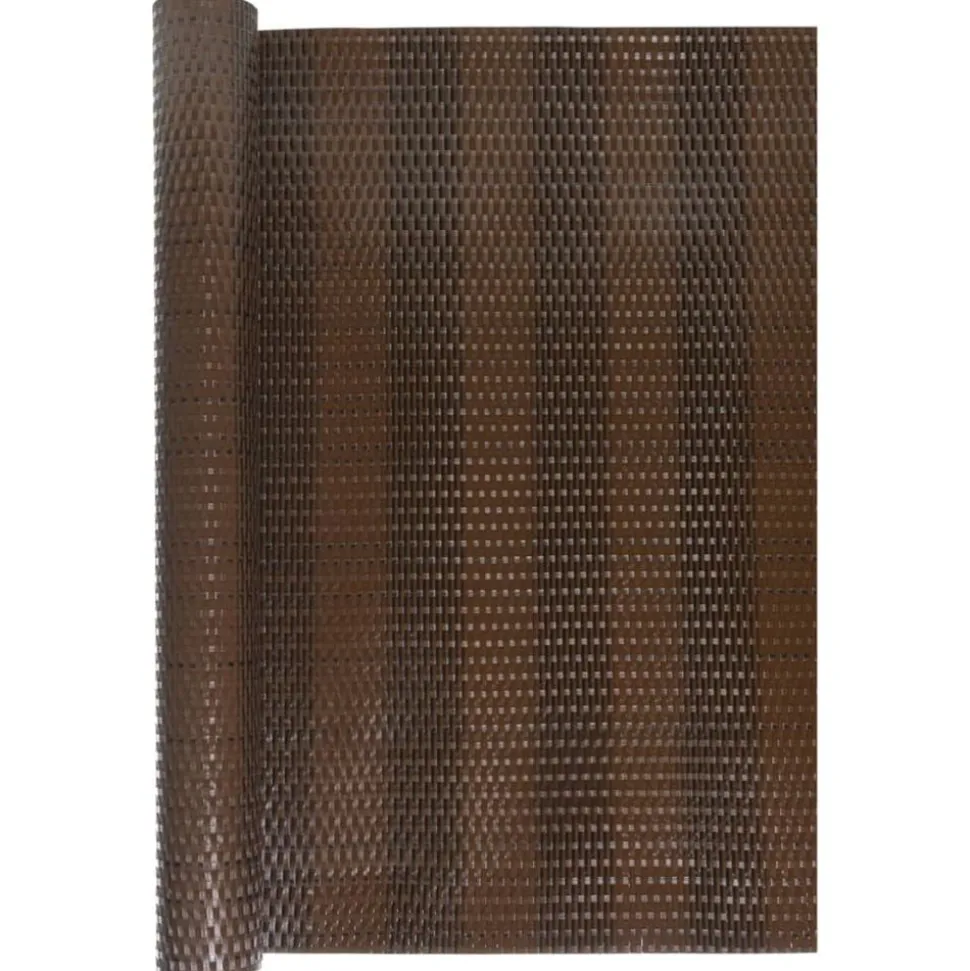 vidaXL Balkonscherm 300x80 cm poly rattan bruin en zwart