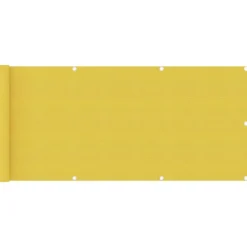 vidaXL Balkonscherm 75x400 cm HDPE geel