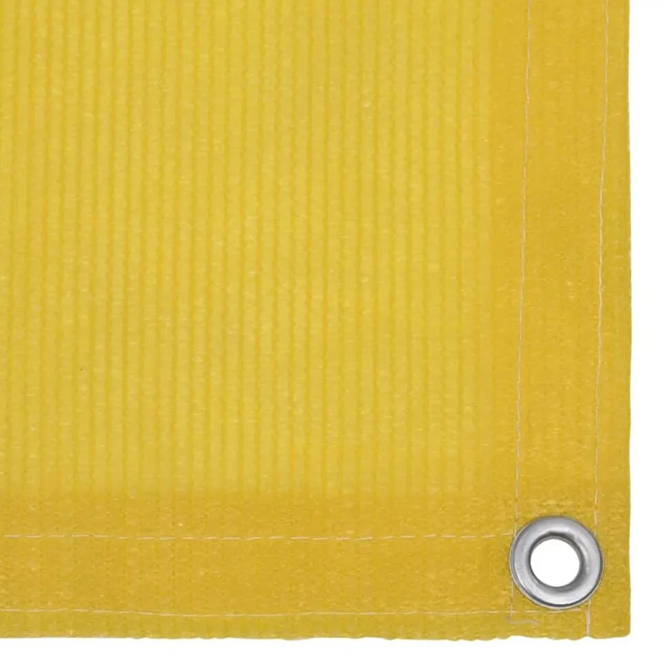 vidaXL Balkonscherm 75x400 cm HDPE geel