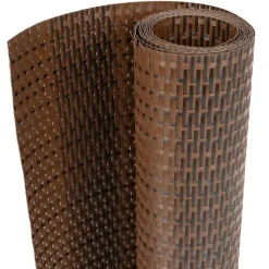 vidaXL Balkonschermen 10 st 255x19 cm poly rattan bruin en zwart