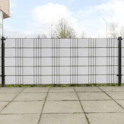 vidaXL Balkonschermen 10 st 255x19 cm poly rattan wit