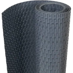 vidaXL Balkonschermen 5 st 255x19 cm poly rattan antracietkleurig