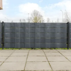 vidaXL Balkonschermen 5 st 255x19 cm poly rattan antracietkleurig