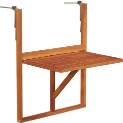 vidaXL Balkontafel hangend 64,5x44x80 cm massief acaciahout