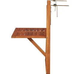 vidaXL Balkontafel hangend 64,5x44x80 cm massief acaciahout