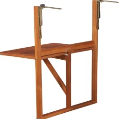 vidaXL Balkontafel hangend 64,5x44x80 cm massief acaciahout