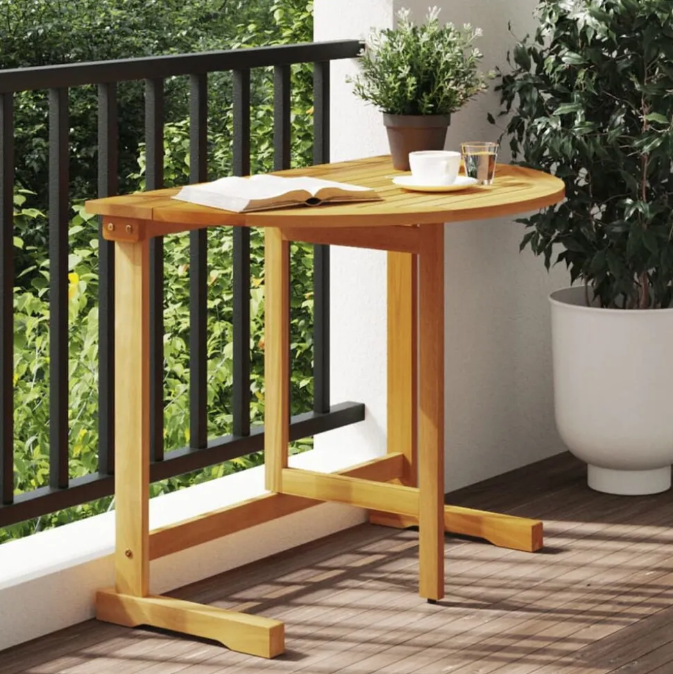 vidaXL Balkontafel inklapbaar 90x60x72 cm massief acaciahout