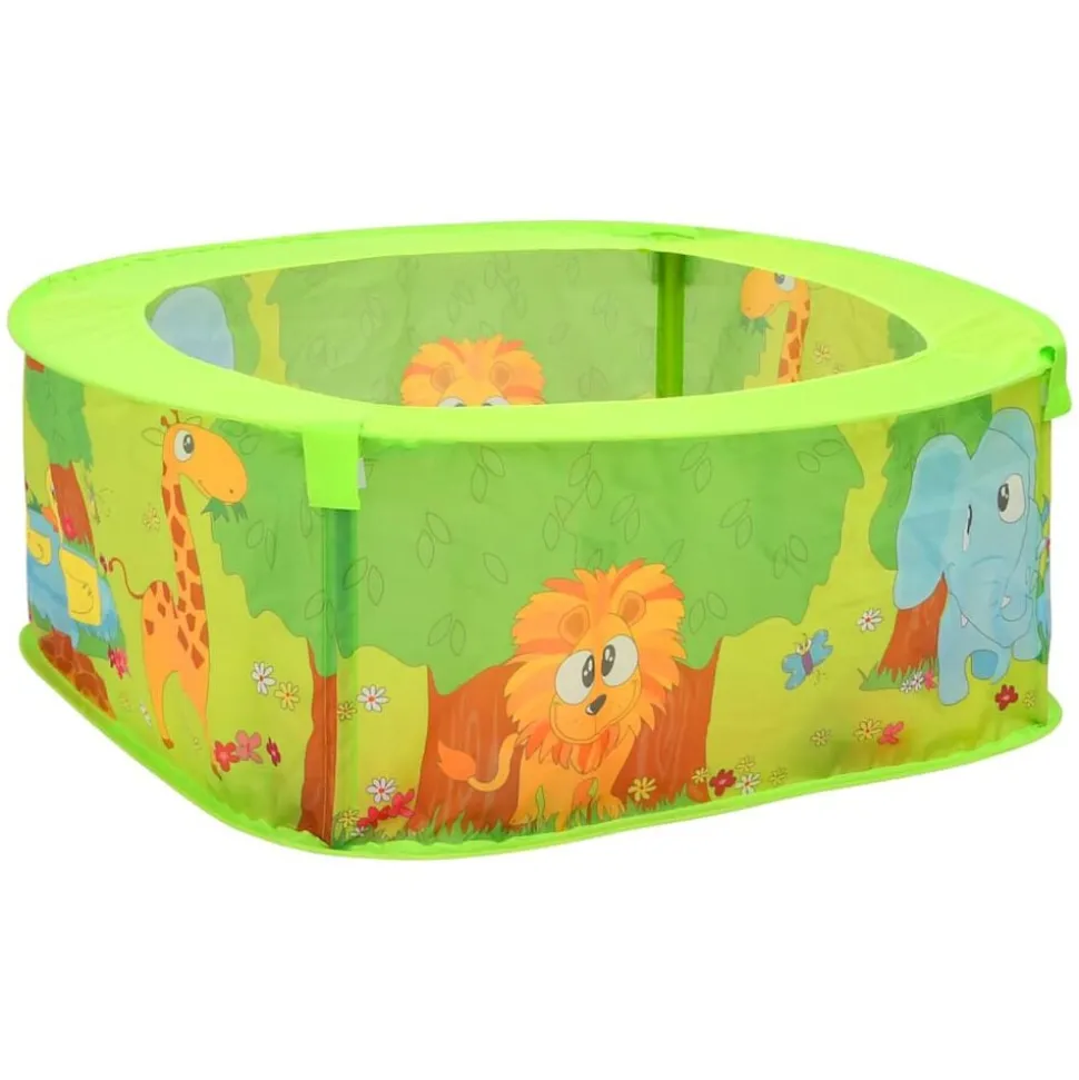 vidaXL Ballenbak voor kinderen met 50 ballen 75x75x32 cm