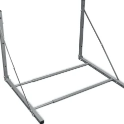 vidaXL Bandenrek staal zilverkleurig