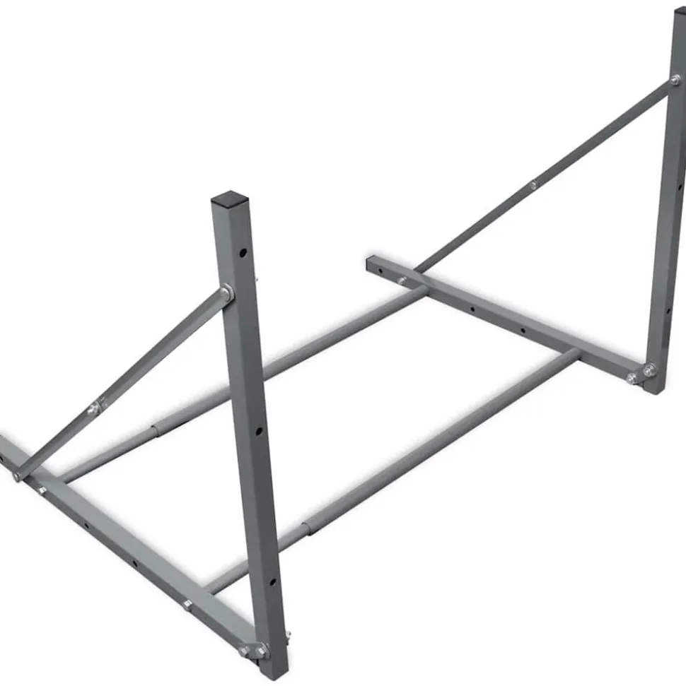 vidaXL Bandenrek staal zilverkleurig