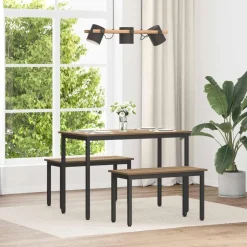 vidaXL Bank Ambachtelijk eiken 80 x 35 x 45 cm Bewerkt hout