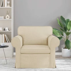 vidaXL Bank Crème 95 x 82 x 80 cm Stof