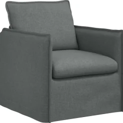 vidaXL Bank Donkergrijs 195 x 82 x 85 cm Stof
