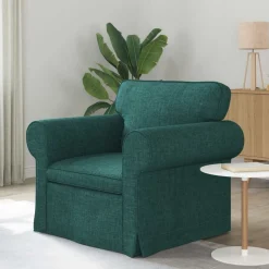 vidaXL Bank Donkergroen 95 x 82 x 80 cm Stof