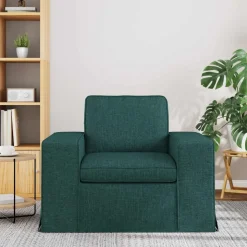 vidaXL Bank Donkergroen 103 x 80 x 82 cm Stof