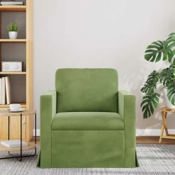 vidaXL Bank Lichtgroen 78 x 78 x 80 cm Fluweel