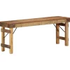 vidaXL Bank Naturel 110 x 35 x 46 cm Hergebruikt Oud Hout