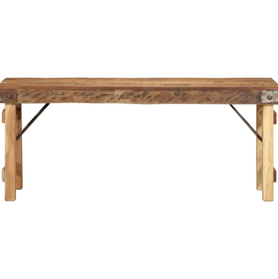 vidaXL Bank Naturel 110 x 35 x 46 cm Hergebruikt Oud Hout
