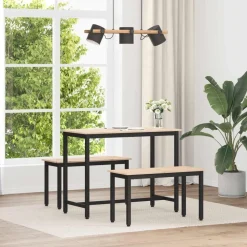 vidaXL Bank Naturel 80 x 35 x 45 cm Massief grenenhout