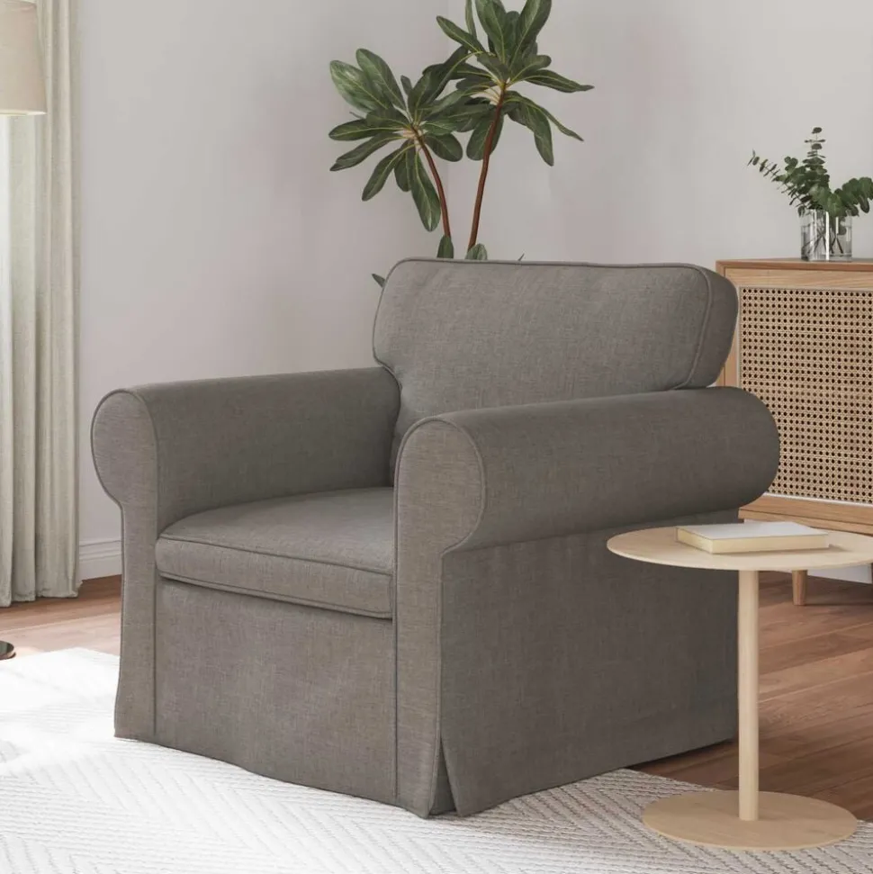 vidaXL Bank Taupe 95 x 82 x 80 cm Stof