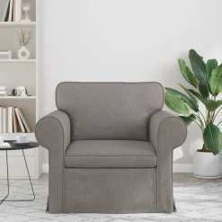 vidaXL Bank Taupe 95 x 82 x 80 cm Stof