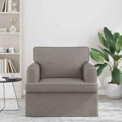 vidaXL Bank Taupe 84 x 80 x 85 cm Stof