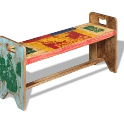vidaXL Bank 100x30x50 cm massief gerecycled hout