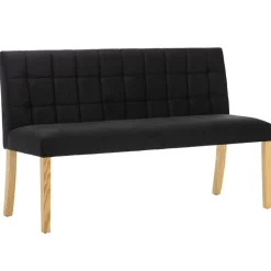 vidaXL Bankje 140 cm fluweel zwart