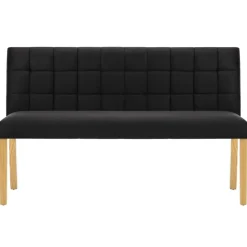 vidaXL Bankje 140 cm fluweel zwart
