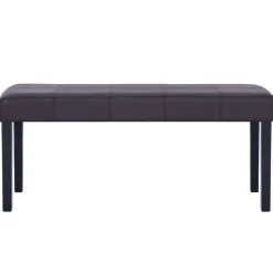 vidaXL Bankje 106 cm kunstleer bruin