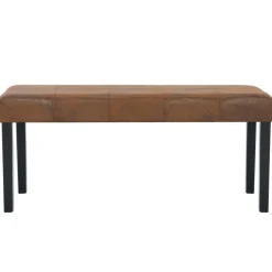 vidaXL Bankje 106 cm kunstsuède bruin