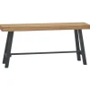 vidaXL Bankje 110 cm massief teakhout