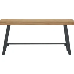vidaXL Bankje 110 cm massief teakhout