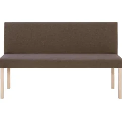 vidaXL Bankje 139,5 cm polyester bruin