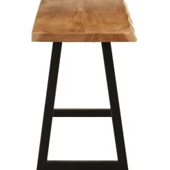 vidaXL Bankje met natuurlijke rand 105 cm massief acaciahout