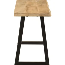 vidaXL Bankje met natuurlijke rand 105 cm massief mangohout
