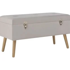 vidaXL Bankje met opbergvak 80 cm fluweel grijs