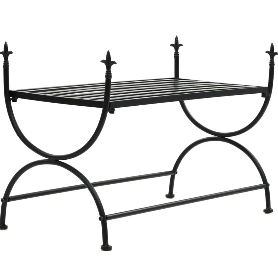 vidaXL Bankje vintage stijl 83x42x55 cm metaal zwart