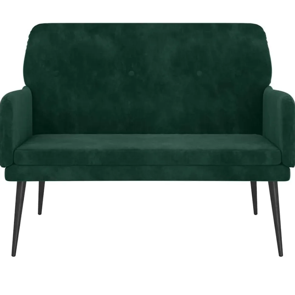 vidaXL Bankje 108x79x79 cm fluweel donkergroen