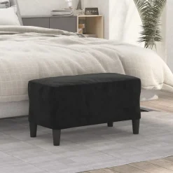 vidaXL Bankje 70x35x41 cm fluweel zwart