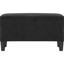 vidaXL Bankje 70x35x41 cm fluweel zwart