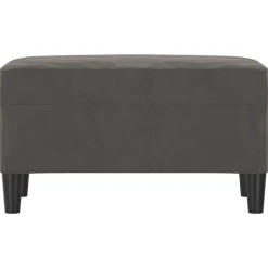 vidaXL Bankje 70x35x41 cm fluweel donkergrijs