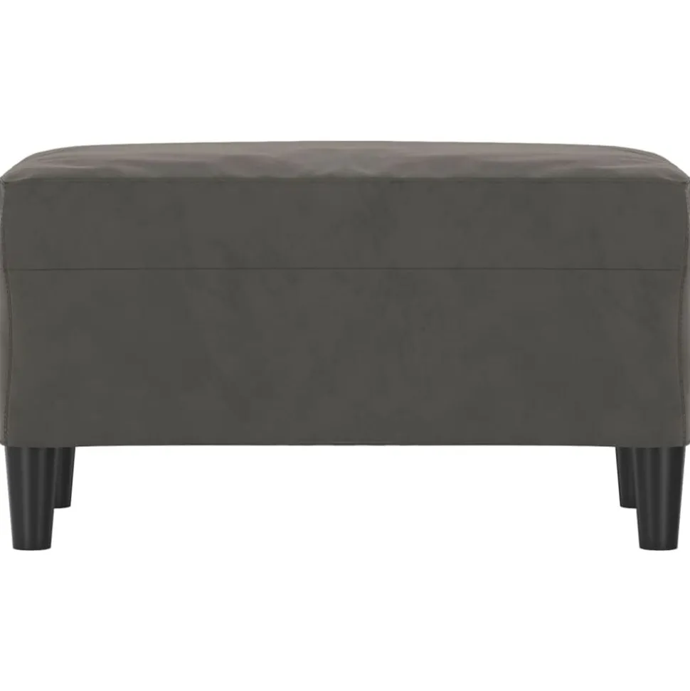 vidaXL Bankje 70x35x41 cm fluweel donkergrijs