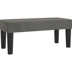 vidaXL Bankje 70x30x30 cm fluweel donkergrijs