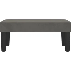 vidaXL Bankje 70x30x30 cm fluweel donkergrijs