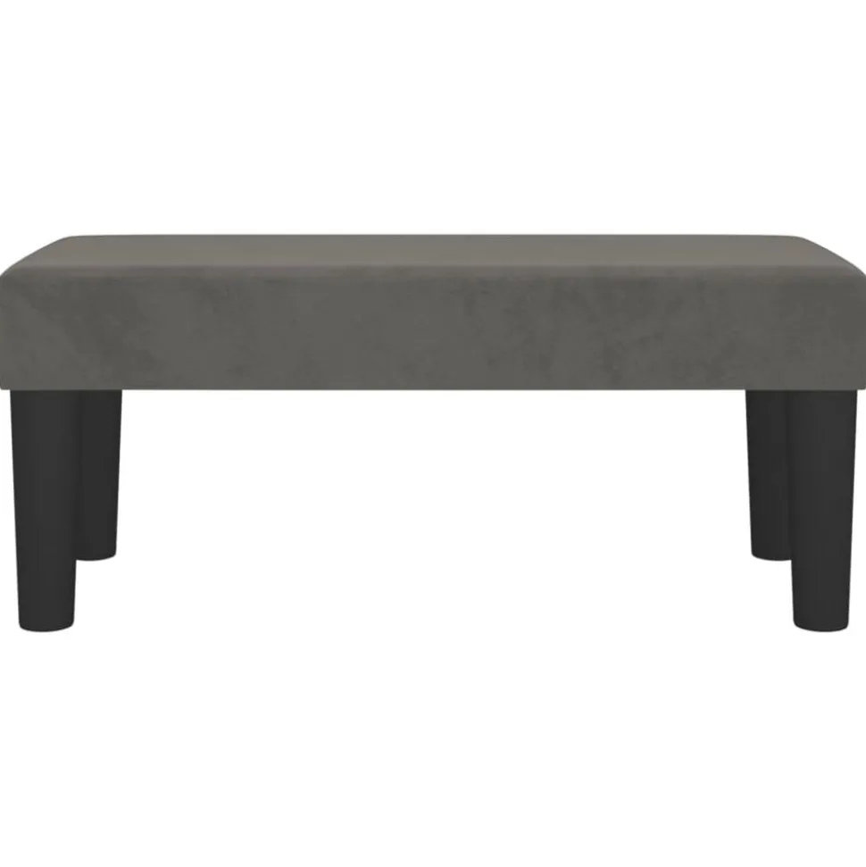 vidaXL Bankje 70x30x30 cm fluweel donkergrijs
