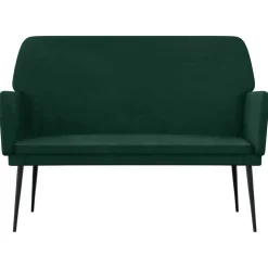 vidaXL Bankje 108x79x79 cm fluweel donkergroen