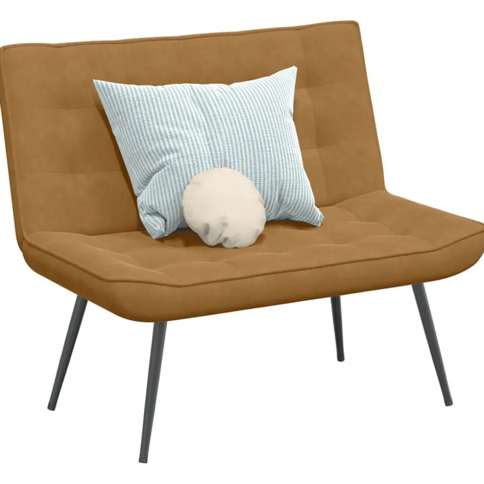vidaXL Bankje 110x74x84 cm fluweel bruin