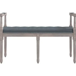 vidaXL Bankje 110x40x70 cm fluweel donkergrijs